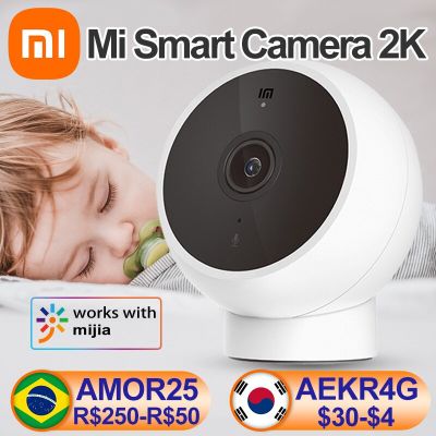 Xiaomi Mijia IP Camera 2K 1296P WiFi Night Vision Baby Security Monitor Webcam Video AI Human Detection Surveillance Smart Home Household Security Sys