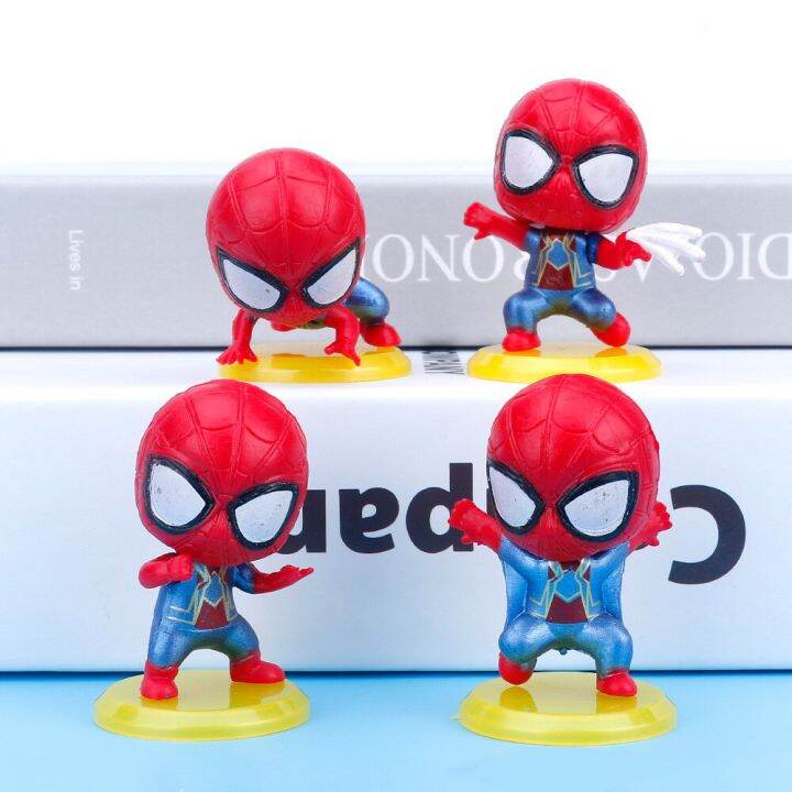 zzooi-8pcs-spiderman-cartoon-figures-toys-set-cute-anime-action-movie-superhero-pvc-model-kids-toy-doll-bedroom-car-decoration-gifts