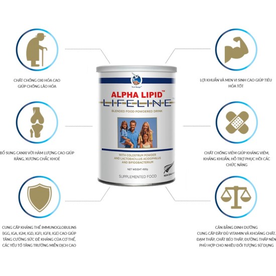 Sữa non alpha lipid 450g chính hãng new zealand - ảnh sản phẩm 2