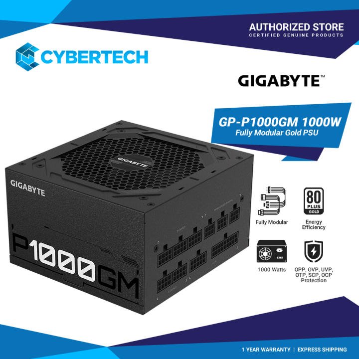 Gigabyte GPP1000GM 1000W 80 PLUS GOLD FULLY MODULAR POWER SUPPLY