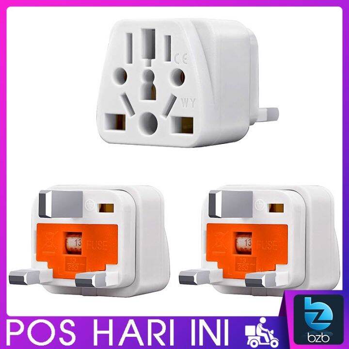 WIDE RANGING 💥 13A Fused Universal Travel Adapter Malaysia 3 Pin Plug ...