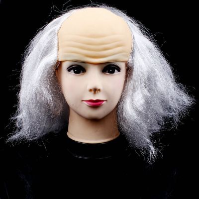 [COD] masquerade party carnival old lady leather grandpa bald white black home cos