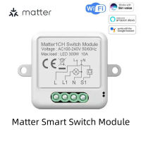 CORUI Matter WIFI โมดูลสวิทช์สมาร์ทไร้สายรีเลย์ระยะไกล Breaker บ้านอัตโนมัติ DIY โมดูลทำงานร่วมกับ Siri Alexa Home