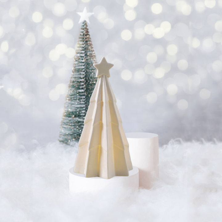 bhdecor-มินิบ้านคริสต์มาสใหม่2023ชิ้นพร้อมไฟ-led-ตุ๊กตาหิมะเซรามิก-ดาวห้าแฉกเครื่องประดับตกแต่งของเทศกาล