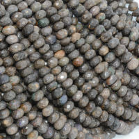 Natural Simple Quality Black Grey Opal Faceted Rondelle Beads 6mm-6.2mm,Thickness 3mm-4.5mm