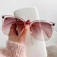 Fashion Oversized Sunglasses Women Brand Designer Vintage Square Sun Glasses Female Big Frame Gradient Shades Oculos De Sol