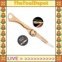 TheToolDepot GEBER เครื่องมือพับได้ทำจากทองเหลืองขนาดเล็กอเนกประสงค์แบบพกพาเครื่องมือฉุกเฉินสำหรับใช้กลางแจ้งสามารถเปลี่ยนได้10ชิ้น