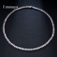 Emmaya Brand Fashion Hot Luxury Inlay AAA Cubic Zircon Charm Geometric Jewelry Necklaces For Woman Elegance Wedding Party Gift