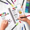 Colouring pens dual brush pens felt tip pens art markers drawing, painting - ảnh sản phẩm 2