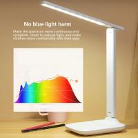 Led Touch Desk Lamp Dimmable Foldable Eye Protective Bedside Table Lamp Study Work Reading Light Desk Lamp