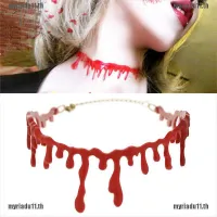 Ryn studio 【adu】ชุดเดรสปาร์ตี้ฮาโลวีน Ball Punk Rock Deathrock Blood Red Stitch Choker