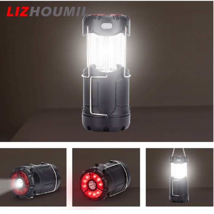 lizhoumil-โคมไฟแบบพกพาไฟเข้าค่ายเเบบพกพาเต็นท์พับเก็บได้ไฟฉายตะเกียงตั้งแคมป์ไฟฉุกเฉิน