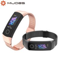 Dla zespołu honorowego 5 pasek metalowy inteligentny nadgarstek dla zespołu honorowego 4 bransoleta ze stali nierdzewnej dla Huawei Honor Band 3 pasek wymiana