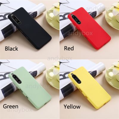 ~ For Sony Xperia 1 Ⅲ Case Xperia 10 Ⅲ Liquid Silicone Cases Xperia 1/5/10 ii Matte Soft Casing Xperia 10/1 iii Rubber cover