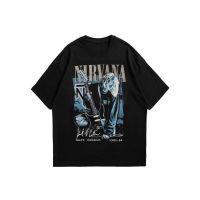 เสื้อยืด พิมพ์ลายวง Kurt Cobain Nirvana สไตล์วินเทจ พรีเมี่ยม สําหรับผู้ชาย และผู้หญิง