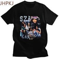 SZA SOS Music Album Graphic Print Tshirt Men Women Vintage Oversized T-shirts Casual Cotton Classic T Shirt Hip Hop Streetwear 4XL 5XL 6XL