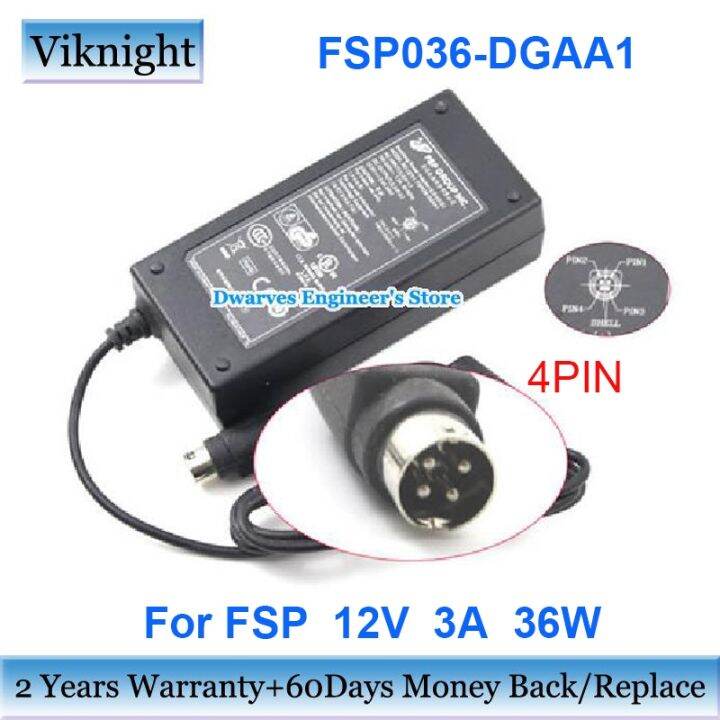 charger-adaptor-แล็ปท็อป-fsp036-dgaa1-4pin-12v-3a-36w-สำหรับ-fsp-รับประกันสองปี