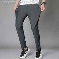 Casual Calça Esportiva De Seda Gelo Masculina Respivel Fina Tamanho GRE Secagem Rápida Ultrafina Casual Verão