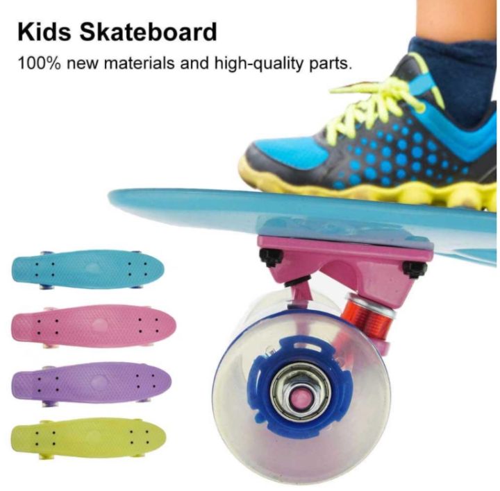 at-outlet-เพนนีบอร์ด-สเก็ตบอร์ด-4-ล้อ-สเก็ตบอร์ดสำหรับเด็ก-skateboard-ลายการ์ตูน-สำหรับอายุ-4-10-ปี