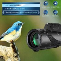 ZZOOI Portable Telescope 40x60 Military HD Professional Monocular Zoom Binoculars Night Hunting Optic Scope Big Vision