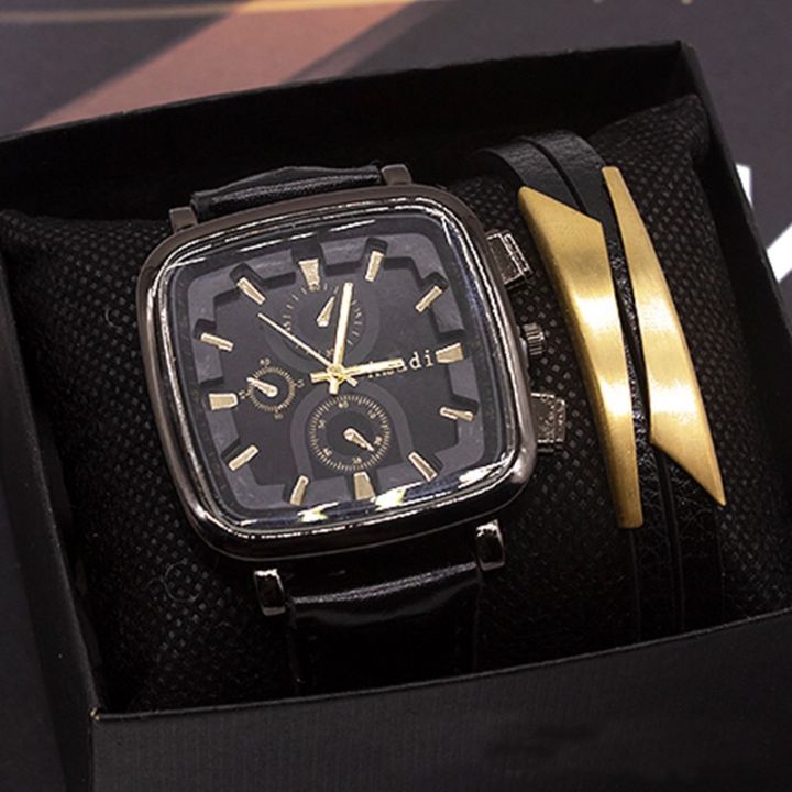 men-watch-bracelet-set-luxury-watch-fashion-leather-mens-analog-watch-sport-wrist-watches-leather-bracelet-for-mens-dropshipping