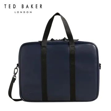 Ted Baker Men's Waydon House Check Flight Bag, Black