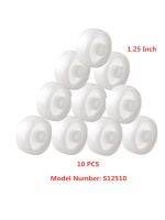 10 Pcs/Lot 1.25 Inch Single Wheel Light White Pp Plastic Small With Diameter 30mm Smooth Piece Folding Bed Pulley