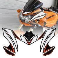 แผ่นเจลป้องกันขอบ3D สติ๊กเกอร์ยานพาหนะเครื่องยนต์รถจักรยานยนต์สำหรับ KAWASAKI Z1000 2006 2005 2004 2003