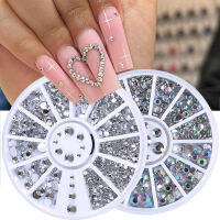 คละสี Chameleon Nail Rhinestone Glitter ลูกปัดขนาดเล็กไม่สม่ำเสมอสำหรับเล็บ3D ตกแต่งหินล้อ DIY Tips