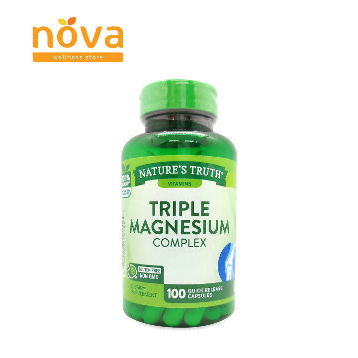 Nature's Truth Triple Magnesium Complex 100 Capsules (bottle) Lazada PH