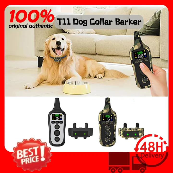 T11 Dog Collar Barker, Remote Control Dog Trainer Ultrasonic Electric