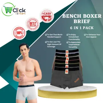 2023 New chshop COD 12 pcs Men's Cotton Bench Body Fashion Brief Underwear  High Quality