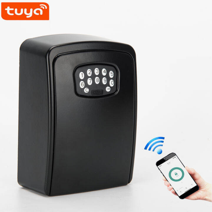 Tuya Smart Key Lock Box Password Locker Wall Mounted Anti Theft tuya-smart-key-lock-box-password-locker-wall-mounted-anti-theft