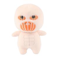 Cartoon Stuffed Soft Toy Cartoon Titan Plush Doll Pillow Kids Toys Cute Soft Stuffed Plushie Dolls 25cm Muscle Man With Horror Face For Kids Fans Collection Birthday Christmas Gift security