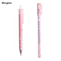 อุปกรณ์สำนักงาน Mengjee ปากกาลงชื่อซากุระสีดำ0.5มม. เป็นของขวัญสำหรับนักเรียนซากุระลายดอกไม้ปากกาหมึกเจลปากกาเขียน