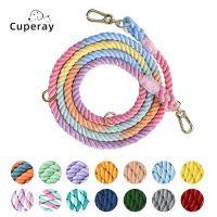 【LZ】owudwne Dog Leash Handmade Braided Rope 250cm Strong Cotton Rope Dog Leashes Heavy Duty Leash for Small Medium Large Dog Walks Training