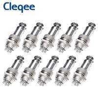 【CW】 Cleqee 10PCS GX16 4 pin Butting Aviation Plug Docking Femal  amp; 4pin Circular