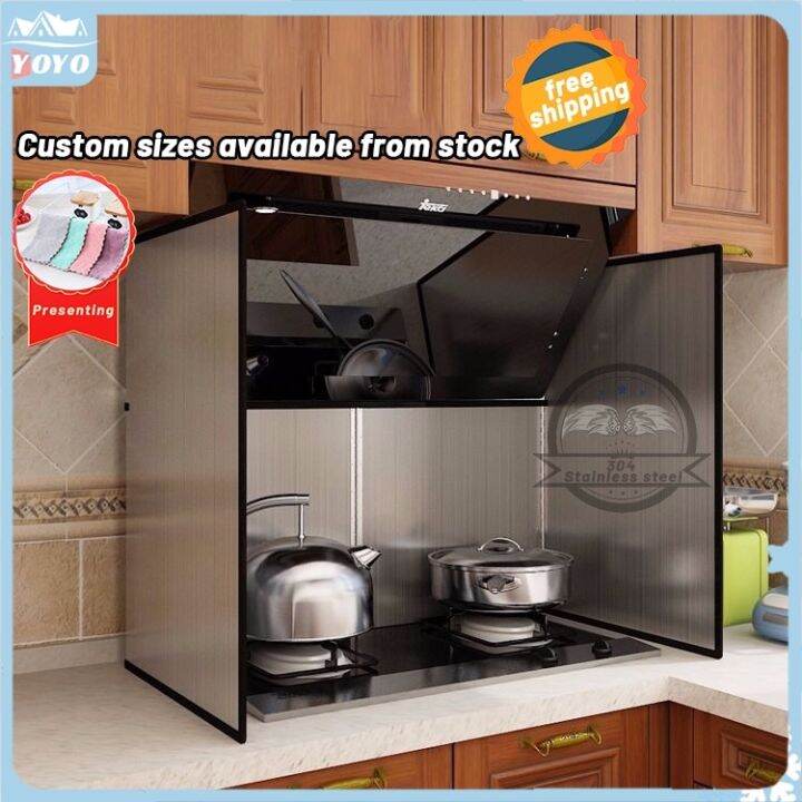 Kitchen 304 oil baffle cover gas stove stainless steel Baffle for