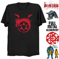 【New】Fullmetal Alchemist เสื้อ Edward Elric เสื้อยืด100% Cotton Graphic เสื้อ T Alphonse Elric T เสื้อมังงะ Anime Tshirt