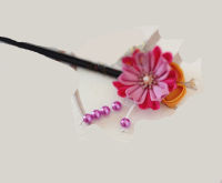 1pcs Anime Cosplay Handmade Kamisama Kiss Momozono Nanami Purple Kanzashi Hairpin for Kimono Halloween Christmas Hair Stick Gift