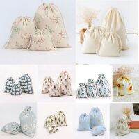 【hot】☋卍  1 pcs grid linen fabric dust cloth bag socks/underwear shoes receive home Sundry kids toy storage bags