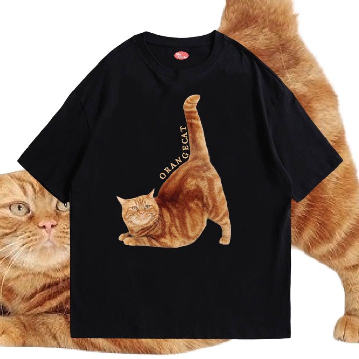 พร้อมส่งเสื้อเฮีย-เสื้อ-orang-cat-ผ้าcotton-100-ผ้าดีมากก-มีขาวและดำ-ทั้งทรงปกติและ-oversize-cotton-t-shirt