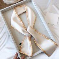 ★New★ Very beautiful! OAW Dongdaemun small wave point long strip small silk scarf literary fan spring summer autumn decorative scarf fashion binding bag