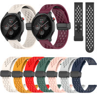 สาย22มม. เหมาะสำหรับ Garmin Vivoactive 4/Venu 2/Venu 3/Forerunner 255 255เพลง/Forerunner 265ดนตรี265พับได้หัวเข็มขัดซิลิโคนสายนาฬิกาอัจฉริยะ