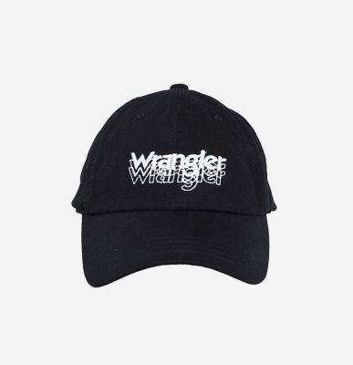 หมวก หมวกแก๊ป Cap Hat หมวกยีนส์ WRANGLER แท้ 100% หมวก ผู้ชาย รุ่น WR W1C02203 สีดำ  - ฟรีไซส์ ปรับขนาดด้านหลัง
