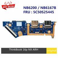 Asli UNTUK Lenovo ThinkBook 16p NX ARH daya Laptop tombol tombol USB papan SD pembaca kartu IO papan NB6200 Board 5C50S25445