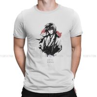 Rurouni Kenshin Manga MenS Tshirt Battousai Classic Fashion T Shirt 100% Cotton Harajuku Streetwear New Trend