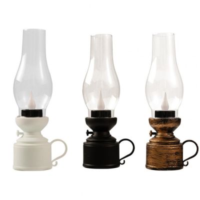 Vintage LED Candle Lantern Light Electrical Lamp Creative Home Party Bar Led Candle Light Electronic Kerosene Lamp