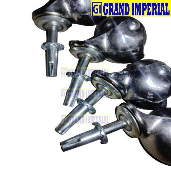 Rubber Ball Caster Socket Type BS50 2" 4 Pieces Screws not Included Grand Imperial Industrial