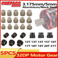 SURPASS HOBBY 5PCS 32DP มอเตอร์เกียร์ M0.8 Metal Pinion 5mm / 3.175mm สำหรับ 1/8 1/10 1/12 1/14 RC รถ Wltoys Traxxas Trx4 รถบรรทุก Buggy-final1